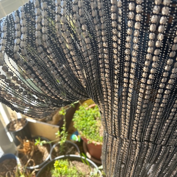 PARKER ART DECO FLAPPER GATSBY SEQUIN MINI DRESS M 4 6 - Picture 5 of 6